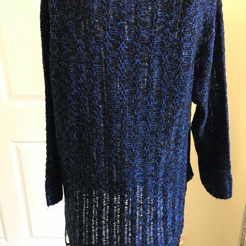 HOST PICK Notations Blue Long Sleeve Sweater NWT “Wendell” Size PL Warm - Picture 3 of 6